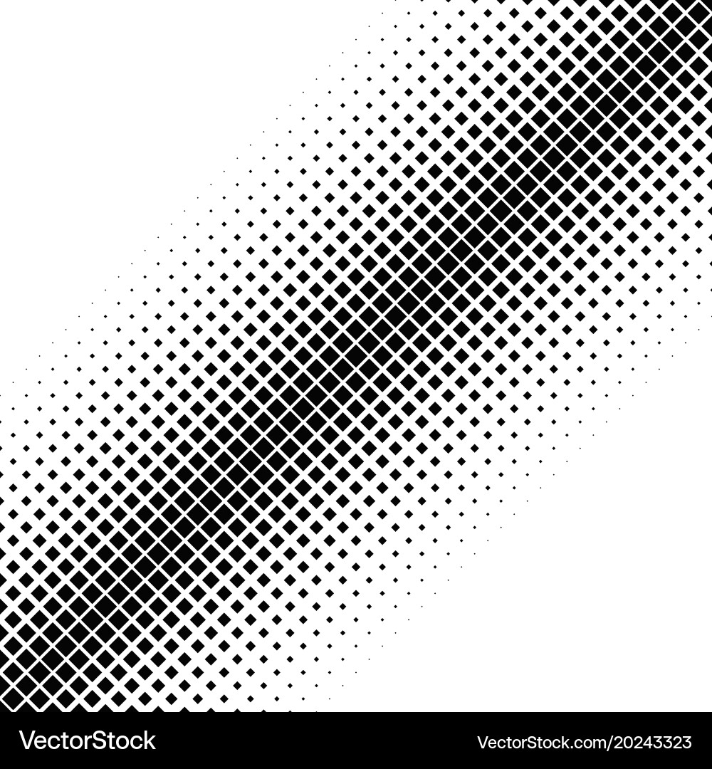 Geometrical abstract halftone diagonal square vector image