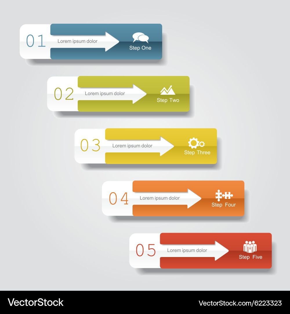 Infographic report template layout Vector Image