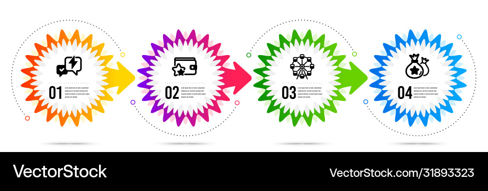 Loyalty points program and lightning bolt Loyalty points program and lightning bolt vector image