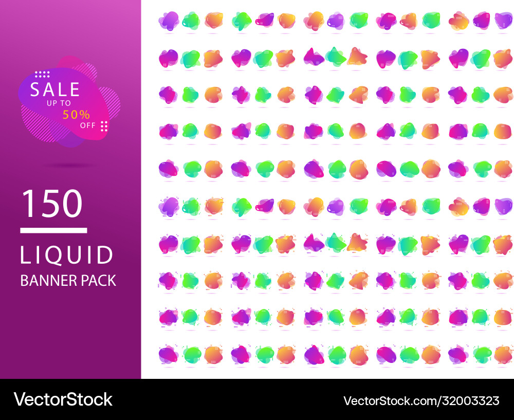 Modern color abstract liquid shape halftone Modern color abstract liquid shape halftone vector image