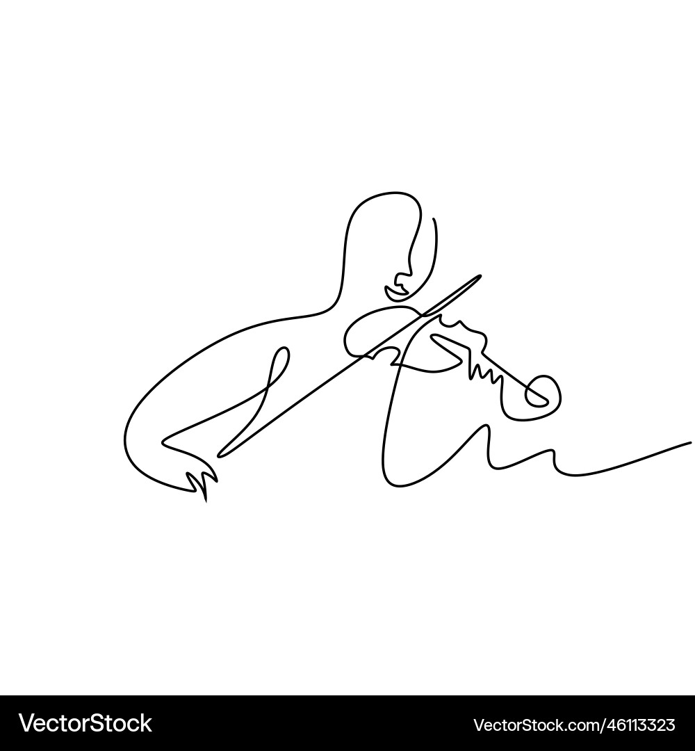 One single continuous line of abstract man One single continuous line of abstract man Vector Image