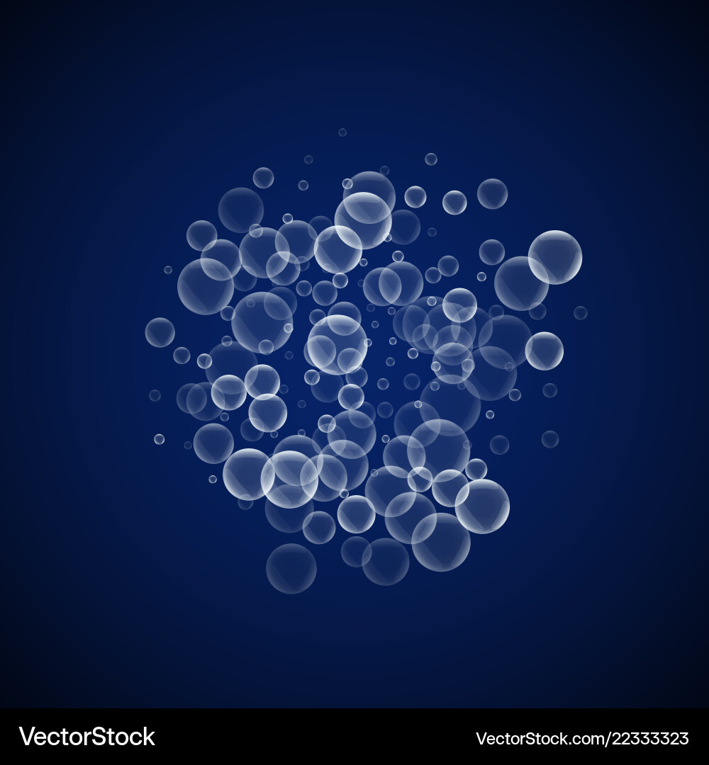 Random soap bubbles abstract background blowing b Random soap bubbles abstract background blowing b vector image