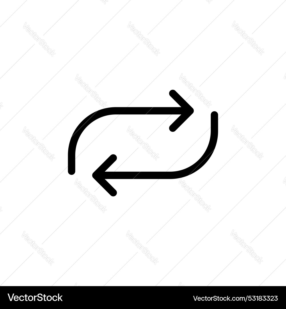 Replace icon isolated on white background Replace icon isolated on white background vector image