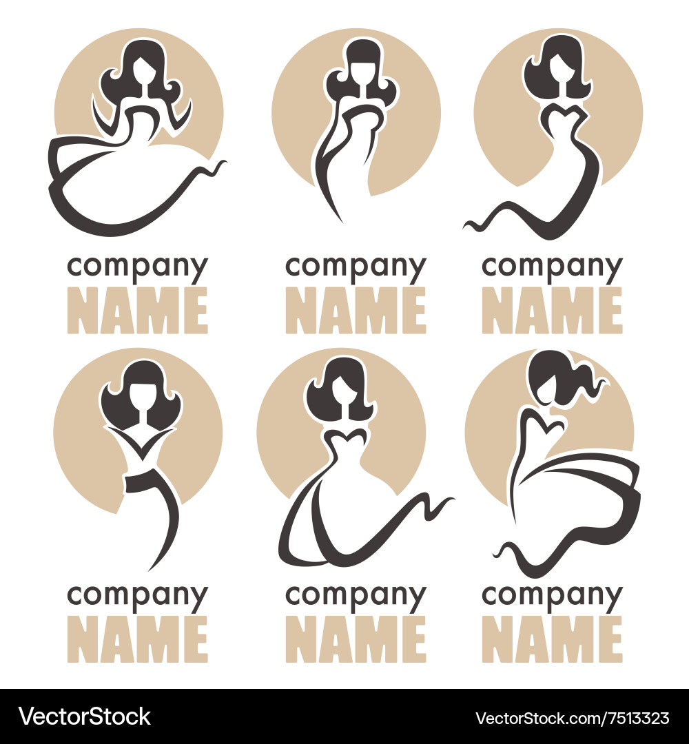 Retro Fashion Women's Logo Vector Image