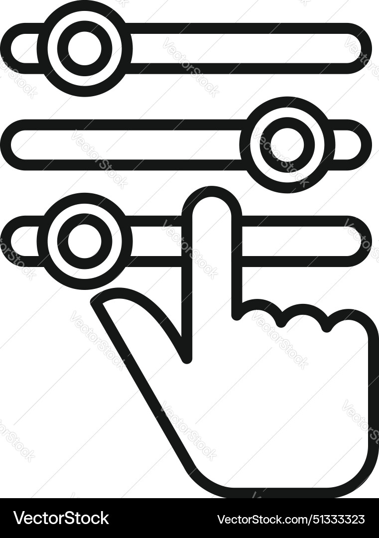 Touchscreen gesture icon for interface control Touchscreen gesture icon for interface control vector image