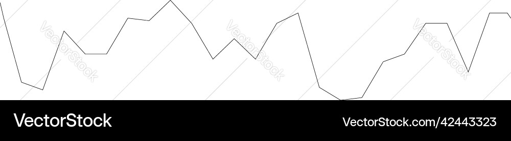 Wavy zig-zag lines stripes element Vector Image