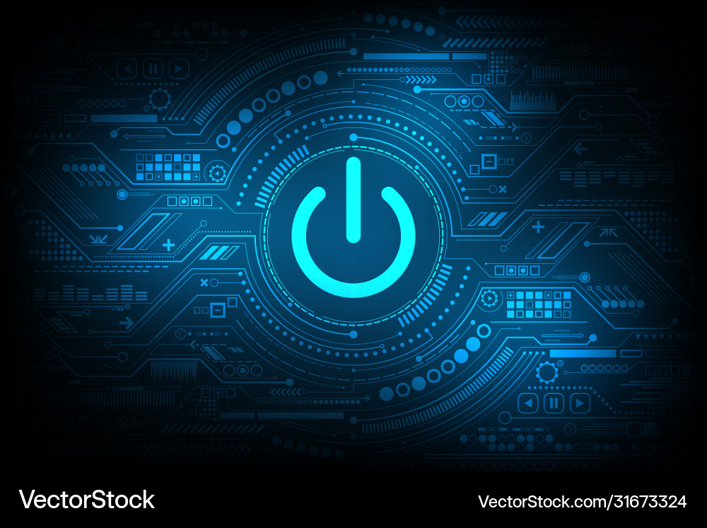 A switch for activating various systems vector image