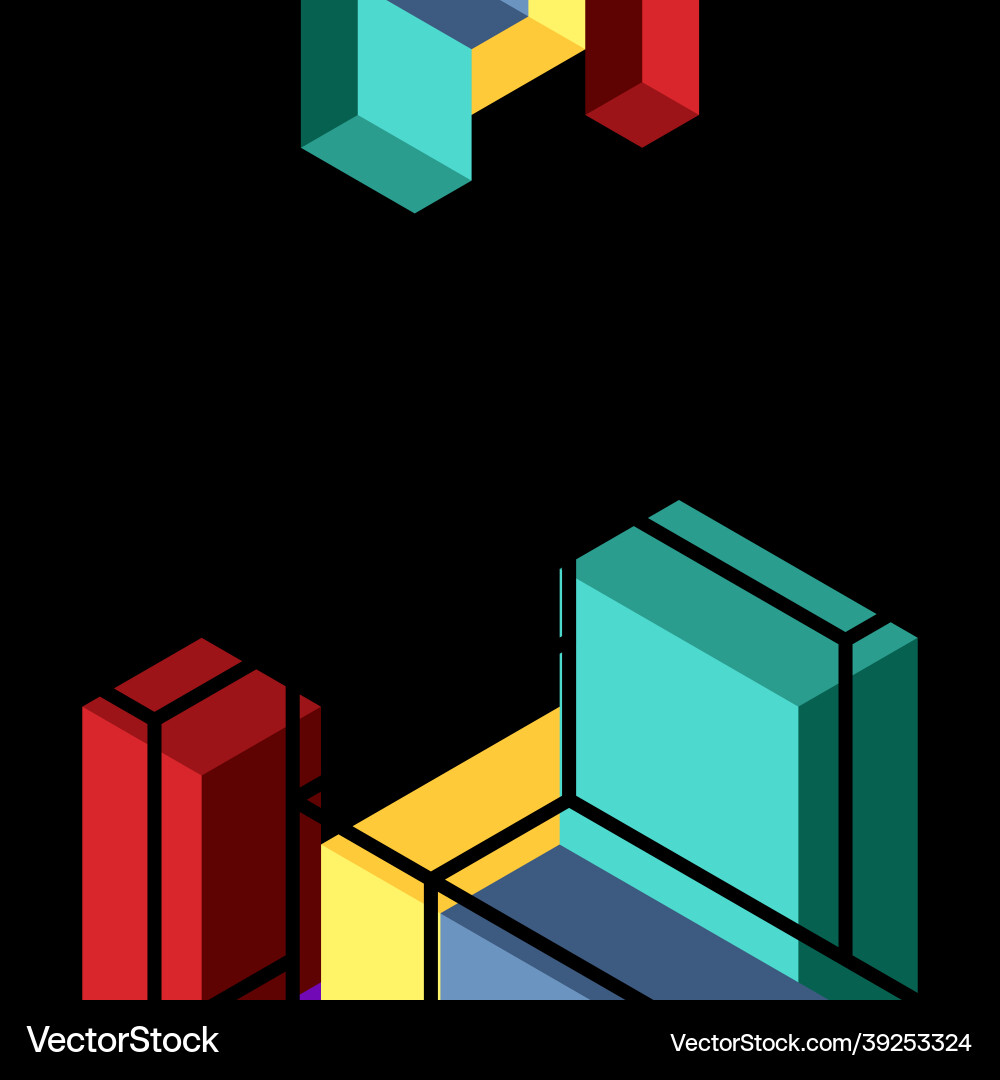 Abstract background 3d cubes cubic elements Abstract background 3d cubes cubic elements vector image