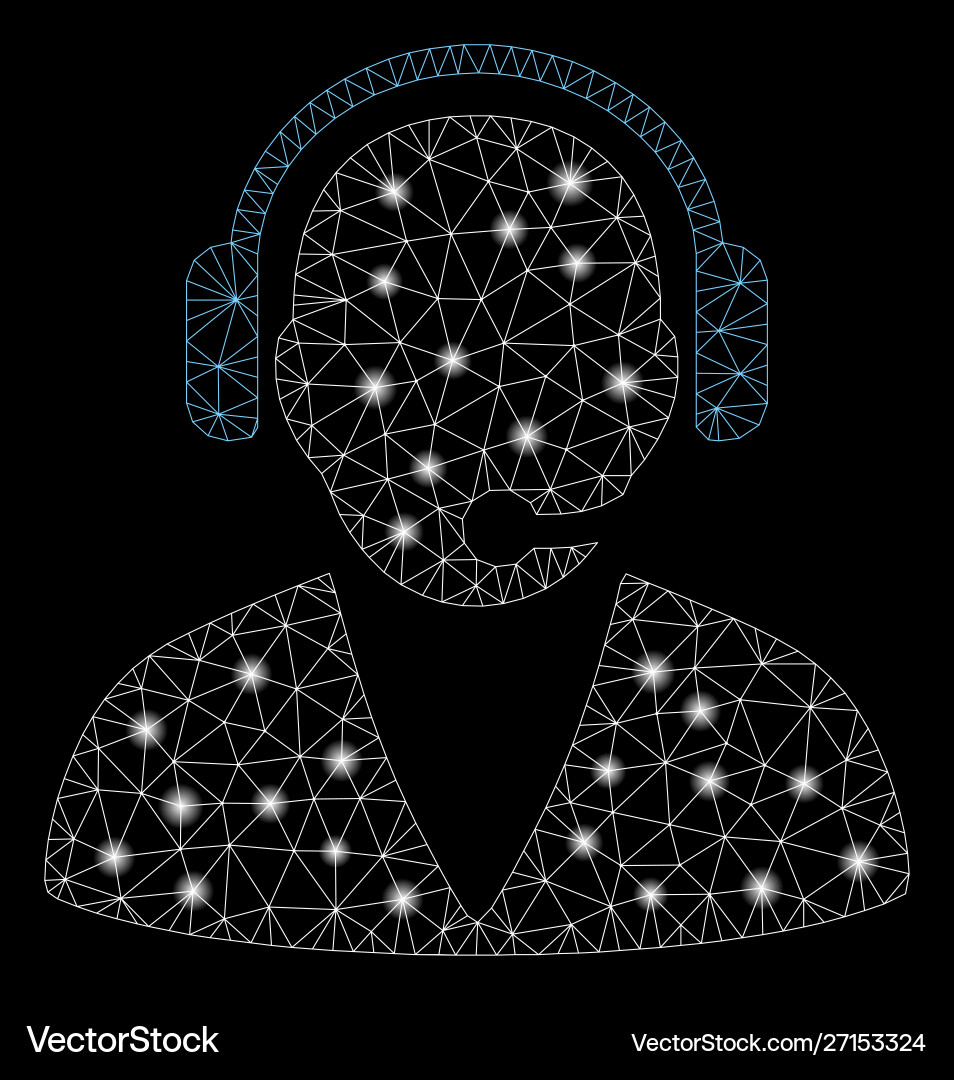 Flare mesh network support operator with Flare mesh network support operator with Vector Image