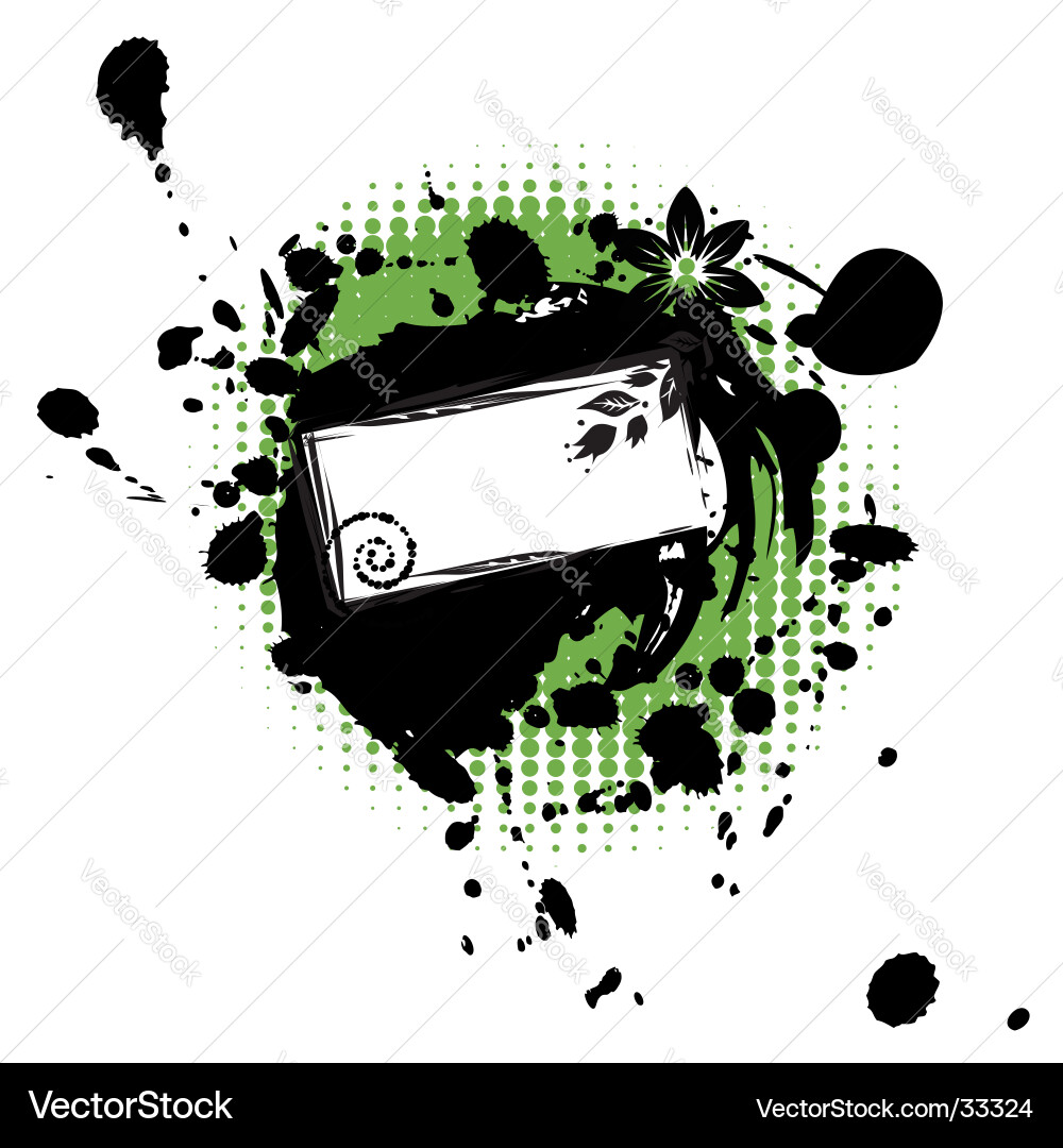 Grunge Texture Frame Vector Image