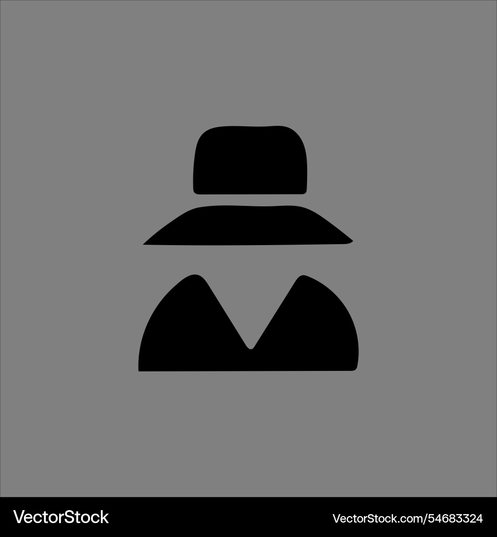 Man icon isolated on background Vector Image