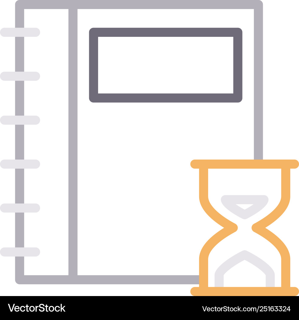 Notebook deadline Vector Image