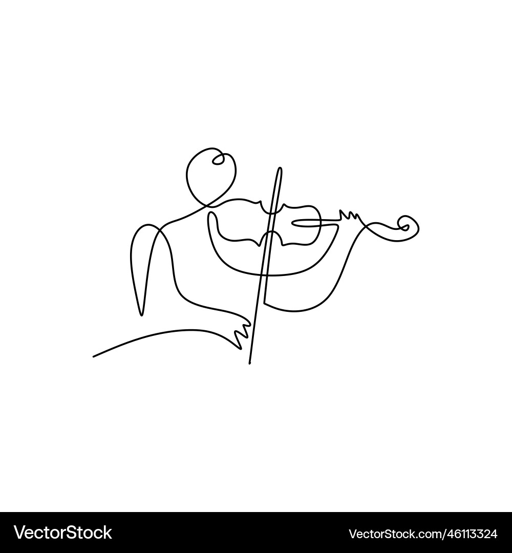 One single continuous line of abstract man One single continuous line of abstract man vector image