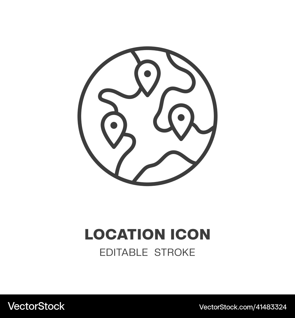 Planet Erde Ikone Lage Linie Kunst Design Planet Erde Ikone Lage Linie Kunst Design vektorbild