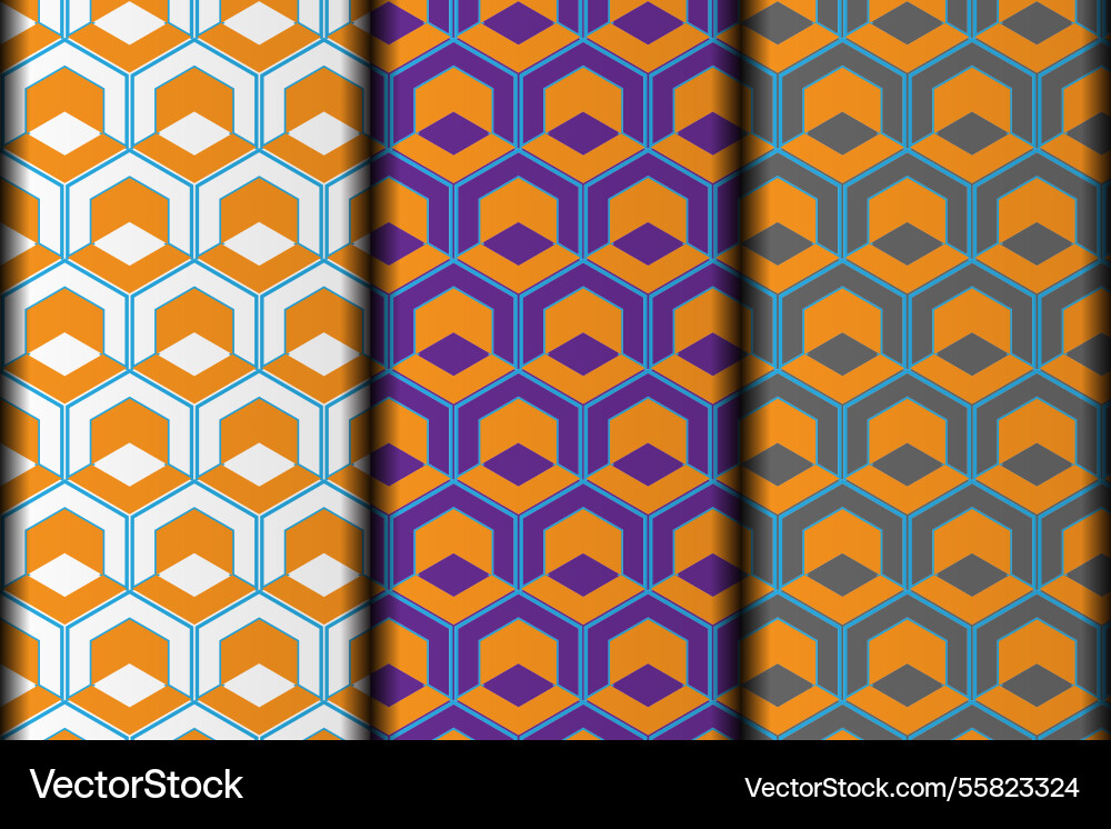 Polygon pattern design vector image