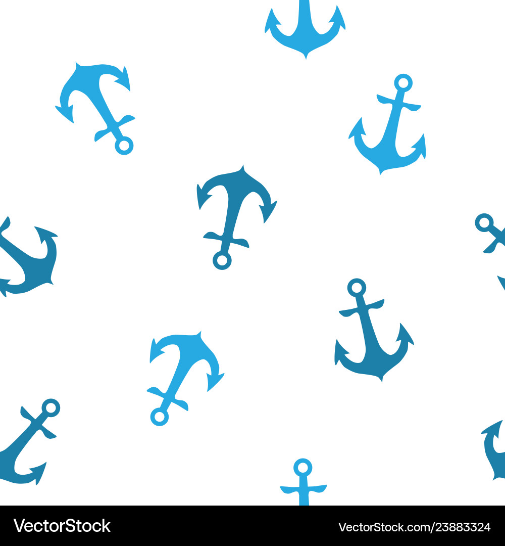 Seamless pattern with anchors Seamless pattern with anchors vector image