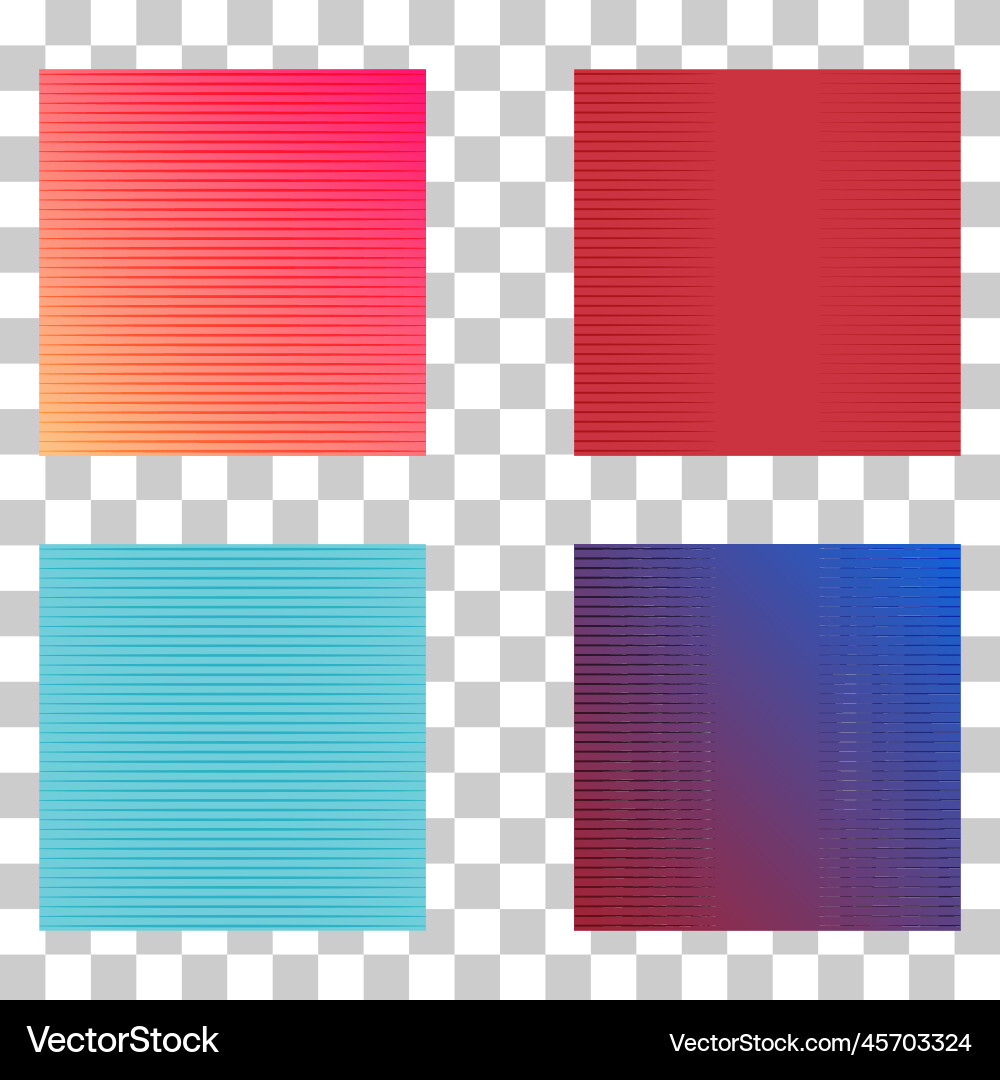Set of graphic web background horizontal line vector image