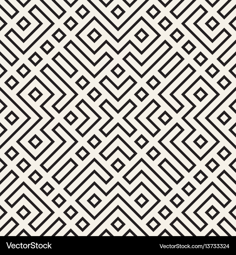 Symmetrical Ethnic Lattice Pattern Vector Image