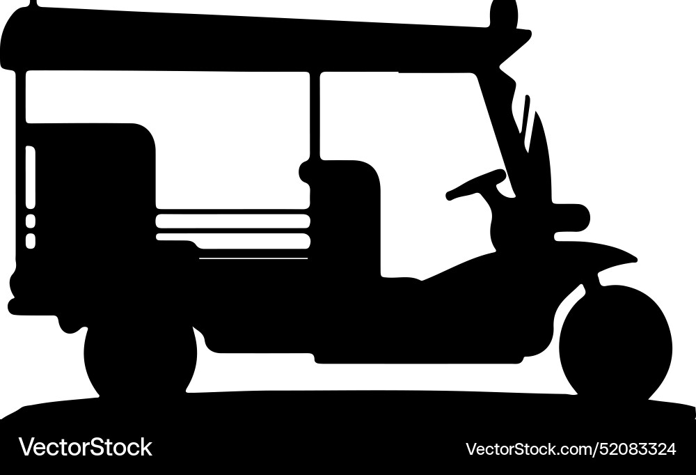 Tuk isolated on background vector image