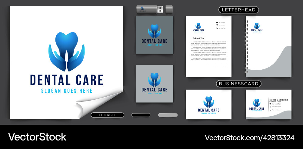 Zahnpflege Logo Ideen Inspiration Design Zahnpflege Logo Ideen Inspiration Design Vektorbild