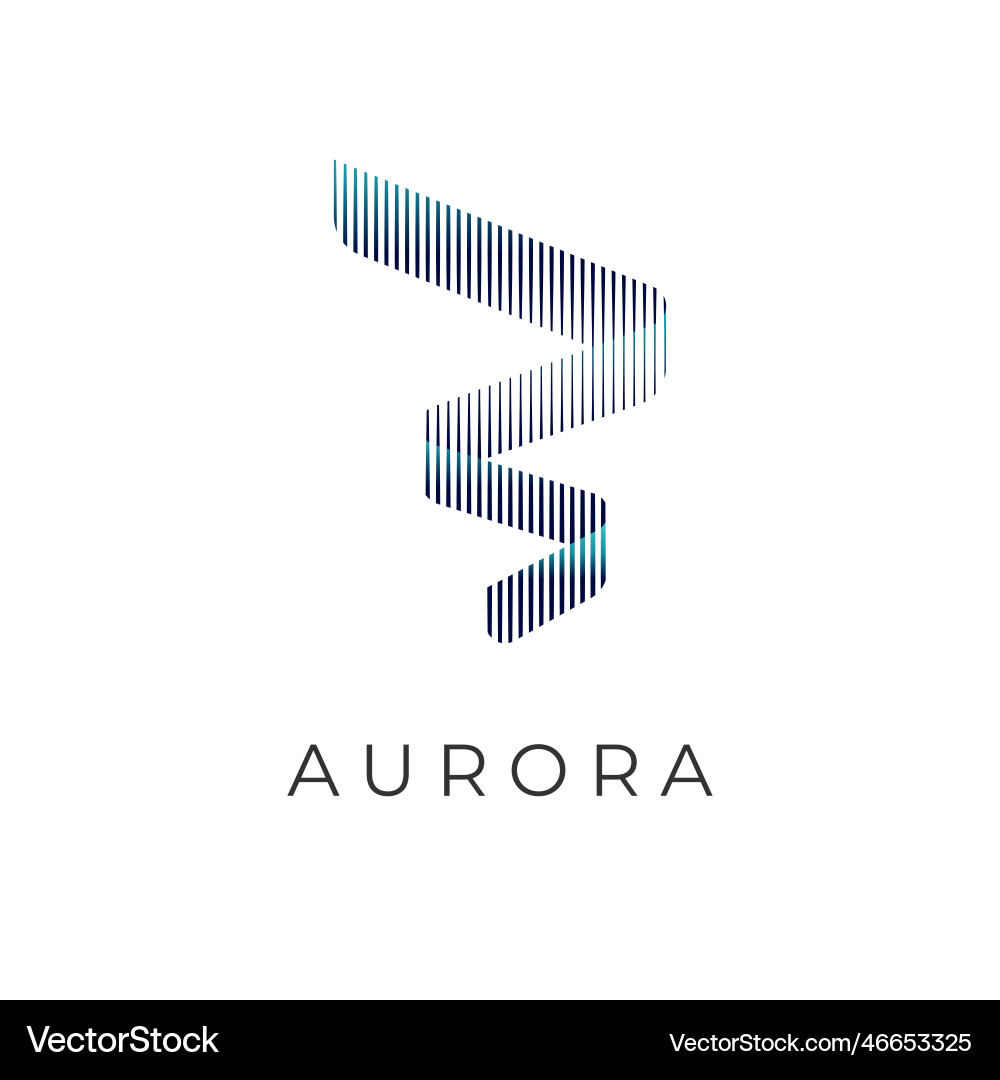 Abstract aurora simple with beautiful colors Abstract aurora simple with beautiful colors vector image