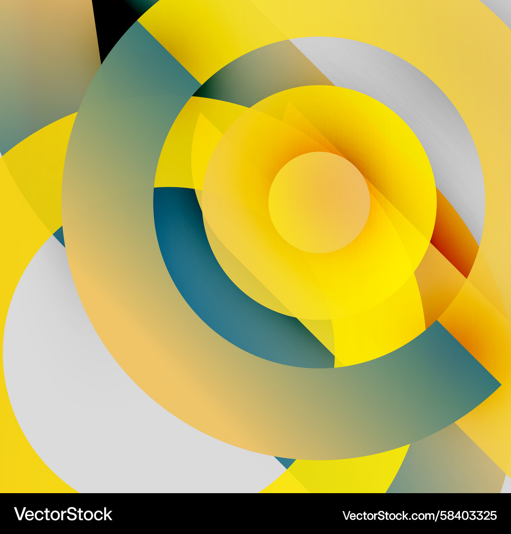 Abstract composition overlapping circles create Abstract composition overlapping circles create Vector Image