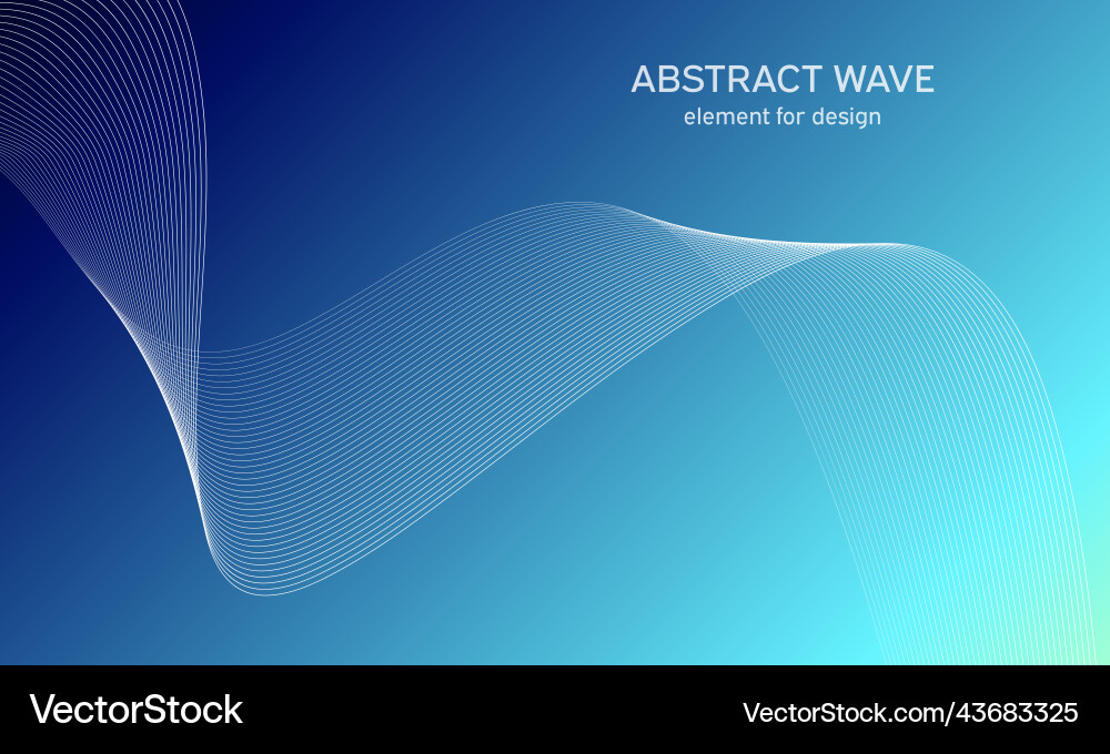 Abstract wave element for design digital Abstract wave element for design digital Vector Image
