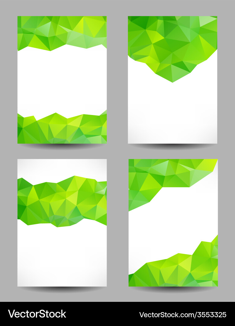 Backgrounds with abstract triangles Vector Image