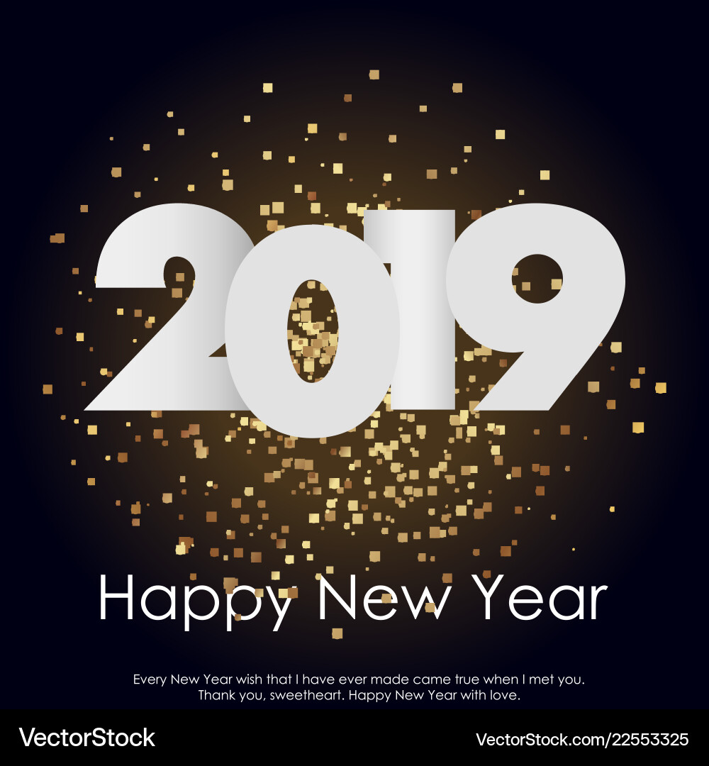 Christmas or happy new year greeting card Christmas or happy new year greeting card vector image
