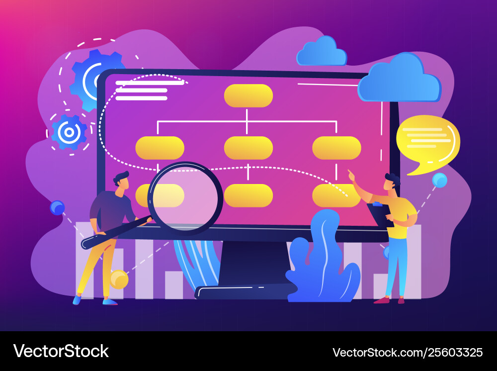 Data driven business model concept Data driven business model concept vector image