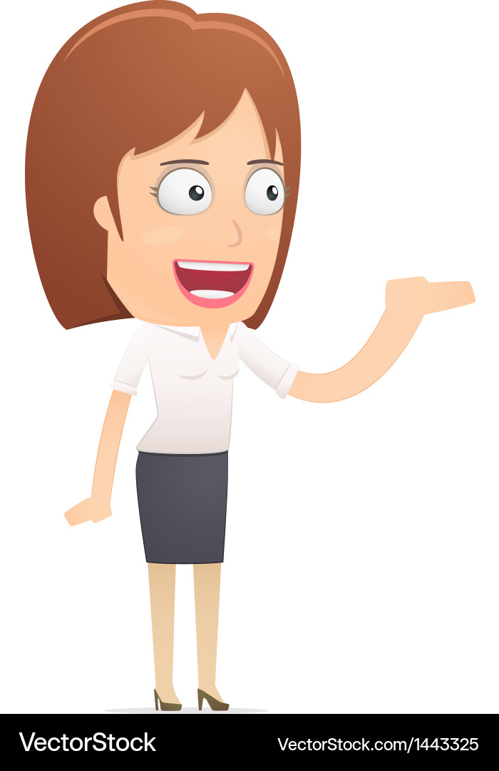 Girl manager suitable for use in dialogs vector image