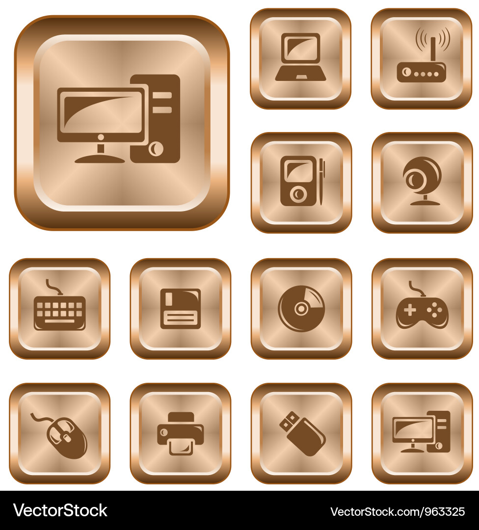 Hardware buttons Vector Image