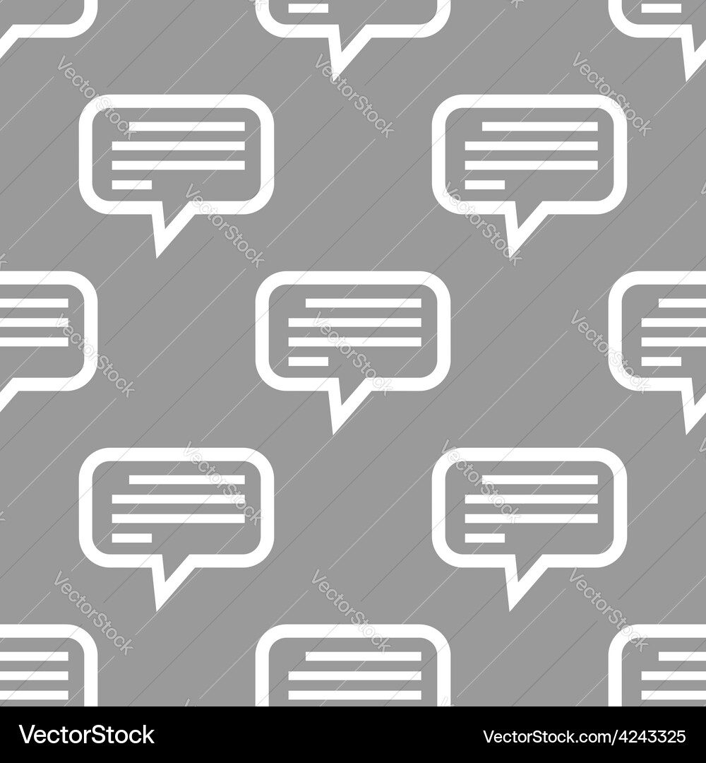 Talk seamless pattern vector image