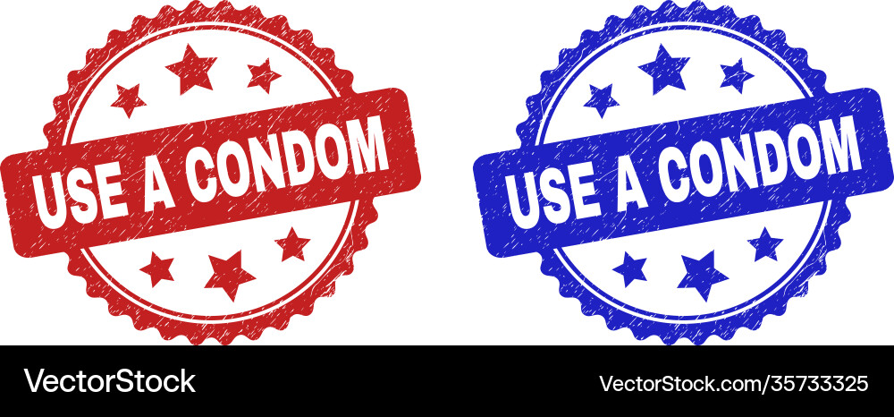 Use a condom rosette watermarks using unclean Use a condom rosette watermarks using unclean vector image