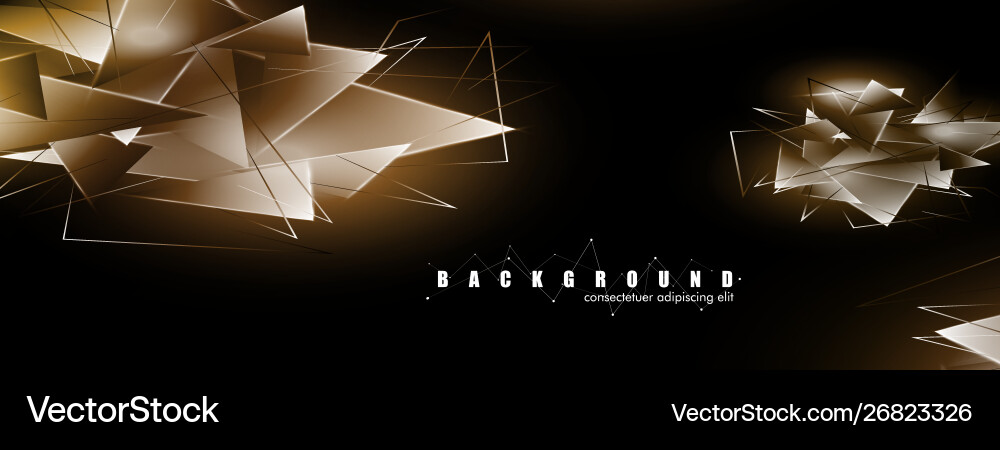 Abstract background with glowing triangles Abstract background with glowing triangles vector image