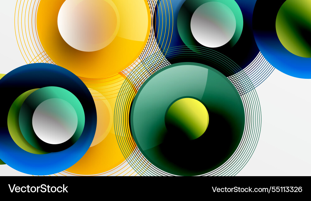 Abstract composition of overlapping circles Abstract composition of overlapping circles Vector Image