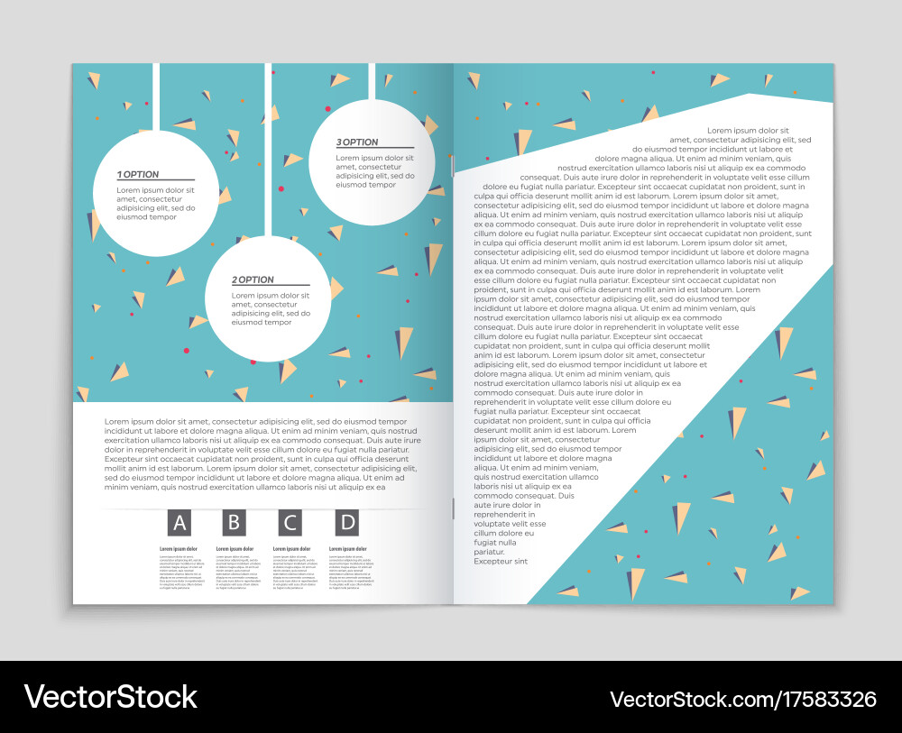 Abstract layout background set for art Vector Image