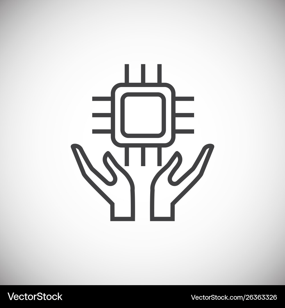 Ai icon on background for graphic and web design Ai icon on background for graphic and web design vector image