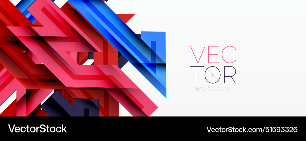 Dynamic lines geometric background Vector Image