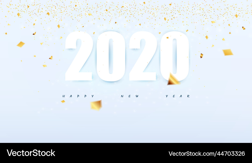 Frohes neues Jahr 2020 Konzept modern abstrakt Frohes neues Jahr 2020 Konzept modern abstrakt vektorbild