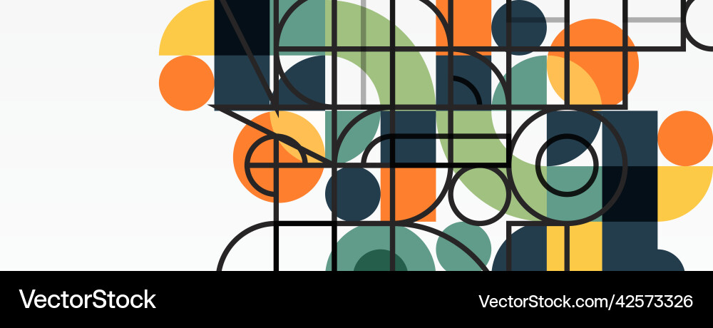 Minimal geometric abstract background circle Minimal geometric abstract background circle Vector Image