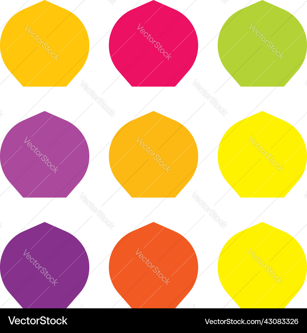 Polygon shape element with rounded corners Polygon shape element with rounded corners Vector Image