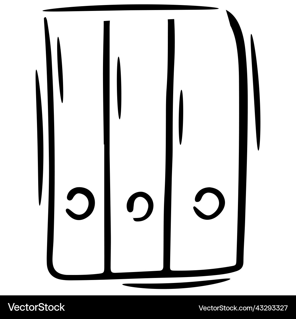 A stack of folders files documents an archive Vector Image