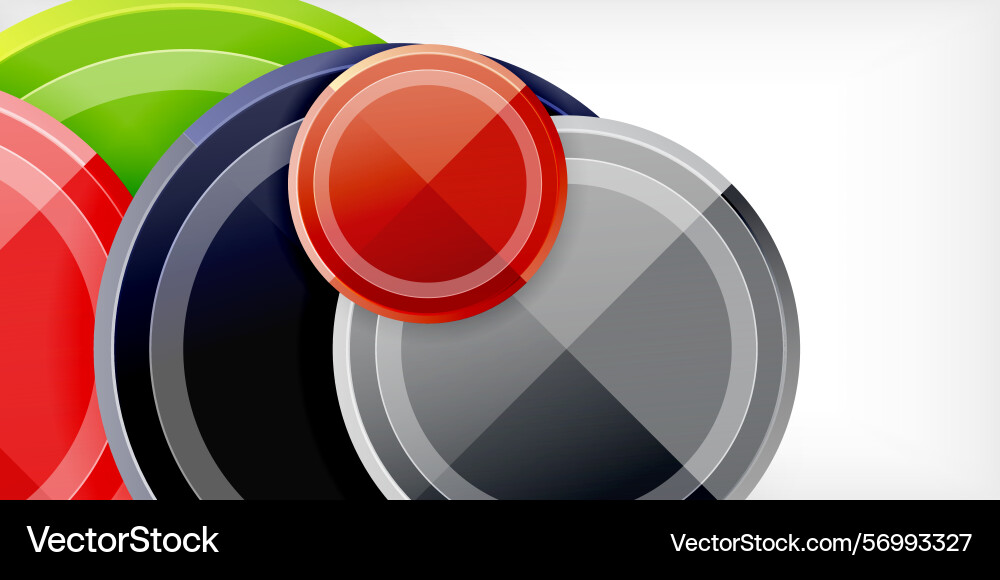 Abstract design features overlapping glossy Abstract design features overlapping glossy vector image