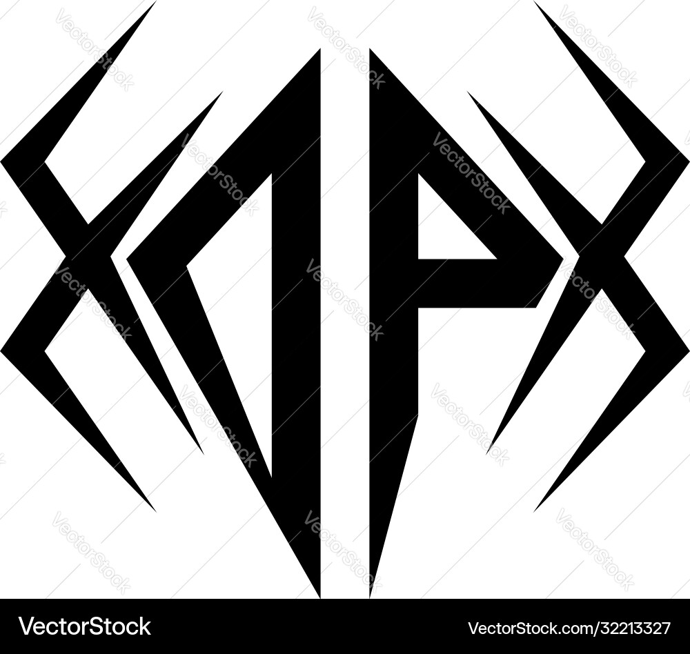 Initial dp logo design with cool style Initial dp logo design with cool style vector image