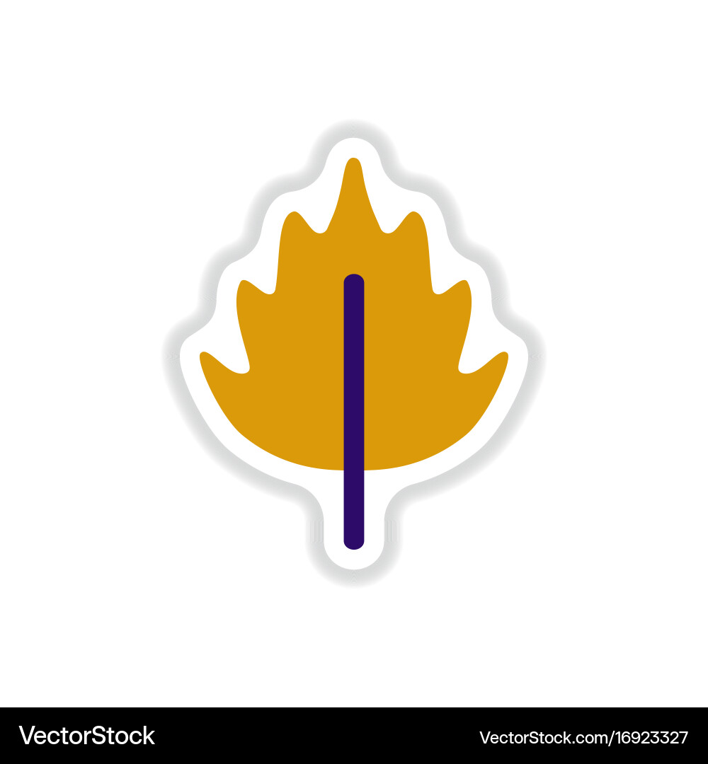 Label with leaf shadow icon design collection Vector Image