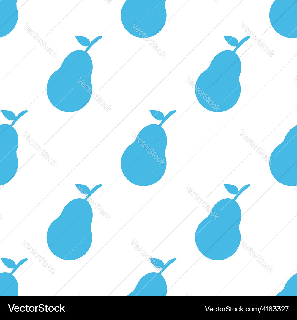 Pear seamless pattern Vector Image