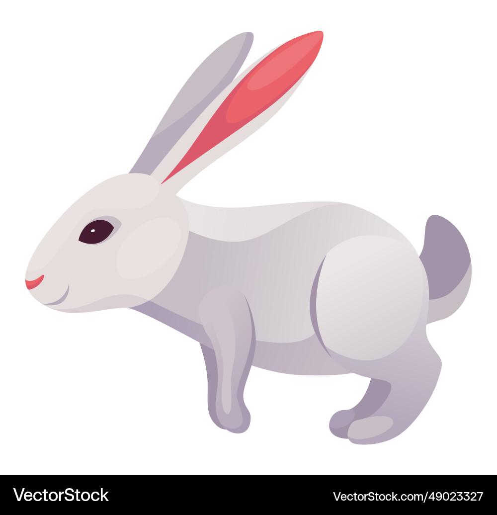 Rabbit animation icon bunny jump or running Rabbit animation icon bunny jump or running Vector Image
