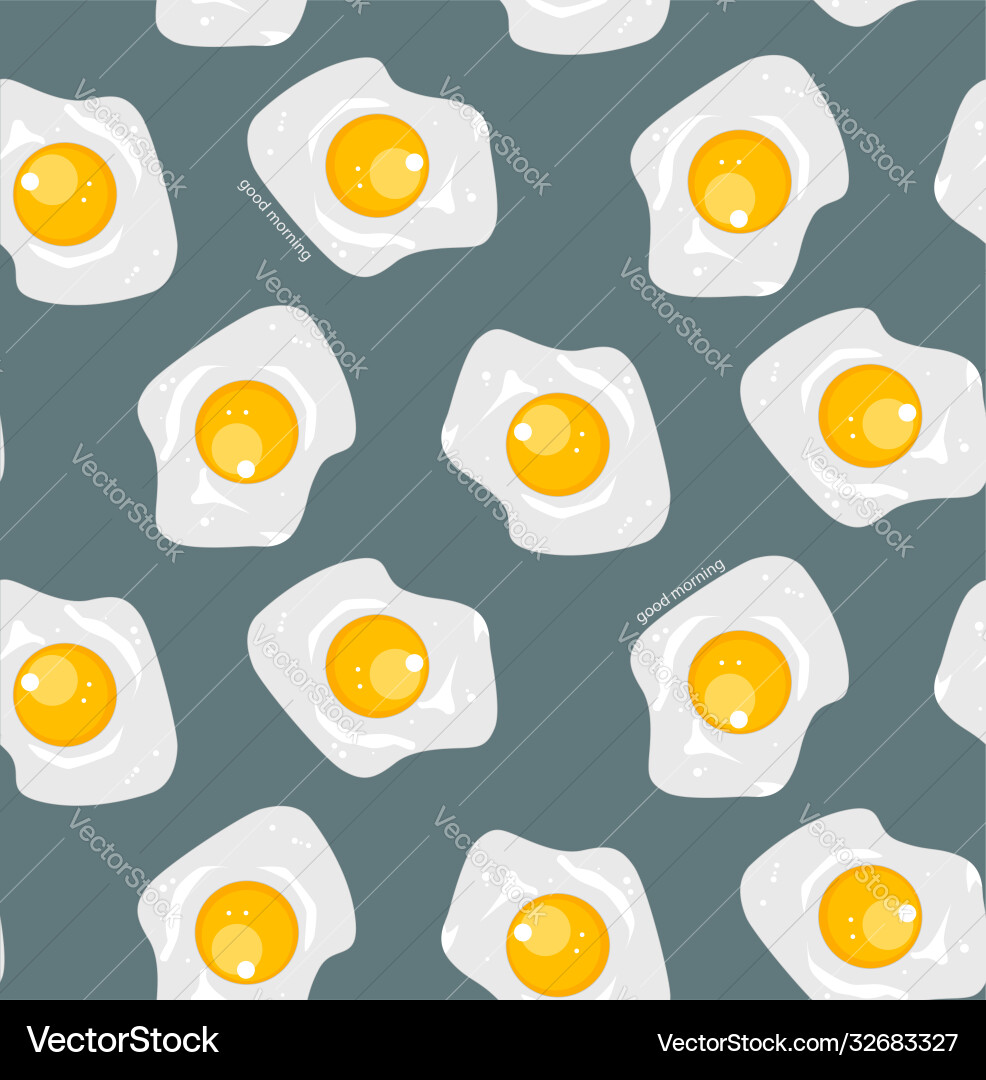 Seamless pattern with scrambled eggs Seamless pattern with scrambled eggs vector image