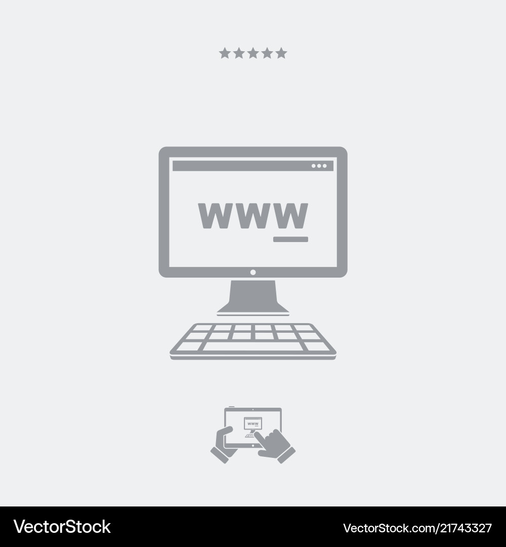 Web browser panel icon vector image